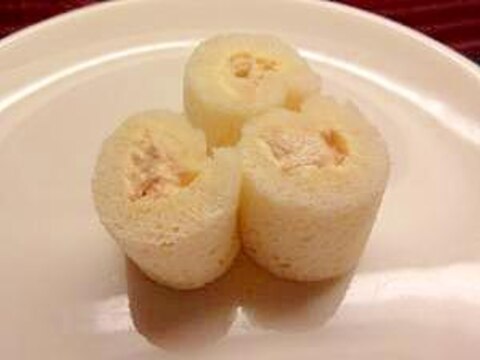 お弁当に☆6枚切り食パンで2個☆ツナロールサンド♪